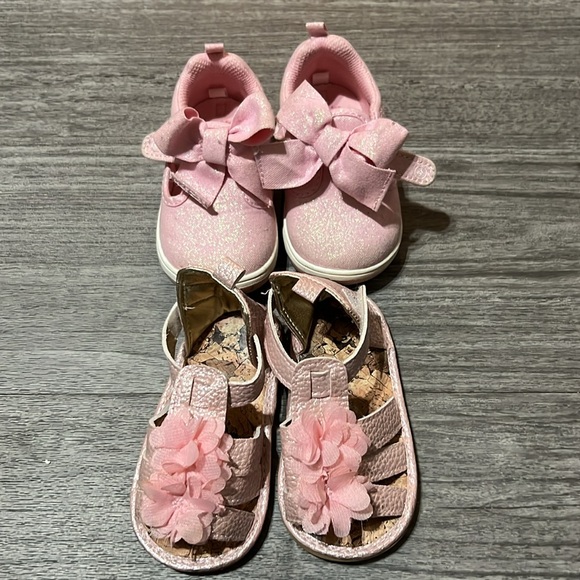 Stride Rite 360 Sneaker & Pink Sandal Toddler Girl Size 5M Shoe Bundle of 2 - Picture 6 of 6